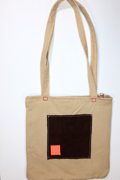 Sac fourre-tout Beige et Marron