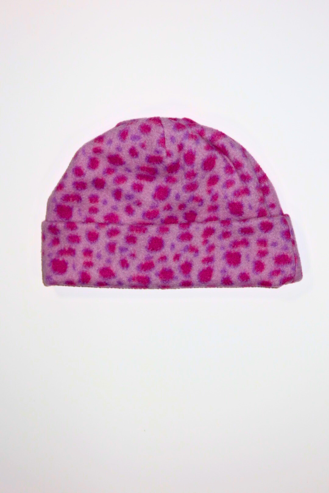 Tuque léopard rose