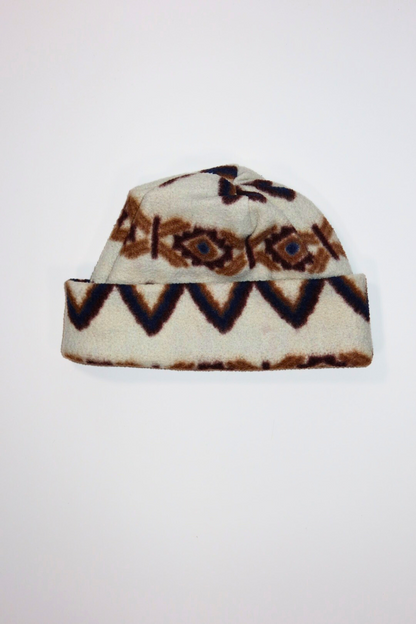 Tuque blanche à motif