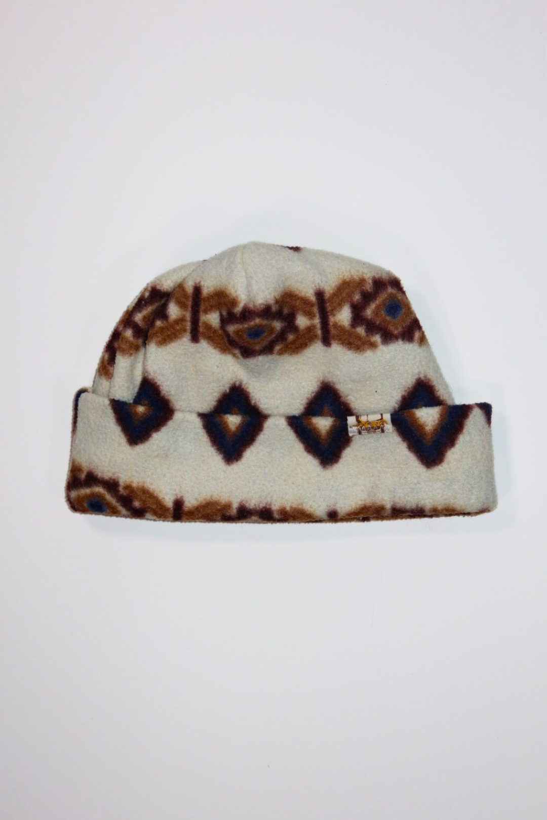 Tuque blanche à motif